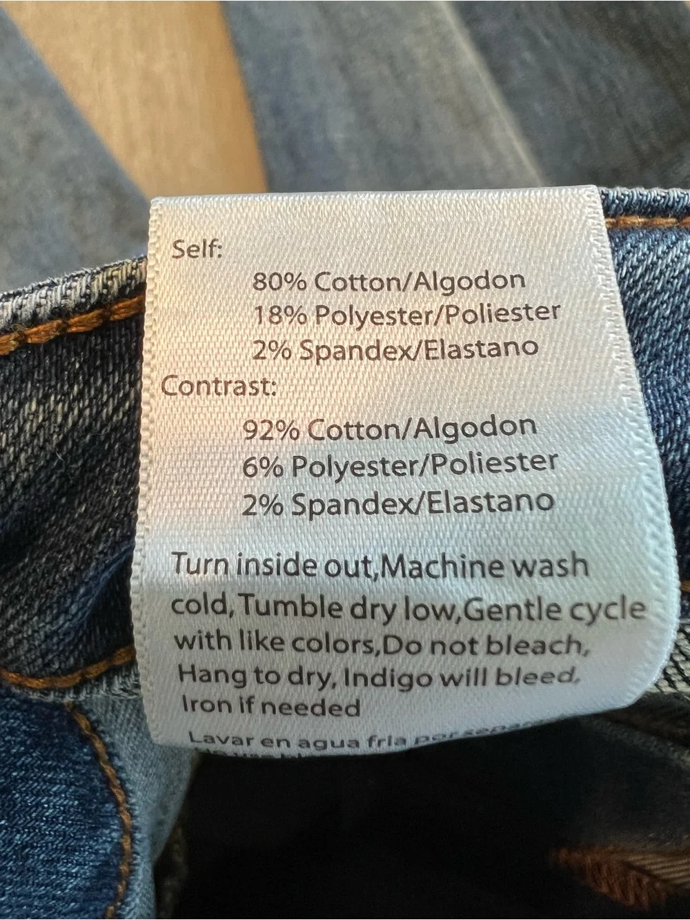Risen Jeans High-Rise Two-Tone Blue Women's denim Jeans size 9/29 - Picture 9 of 13